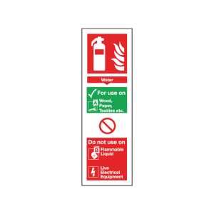 SIGN FREE EQUIP WATER 300X100MM S/A