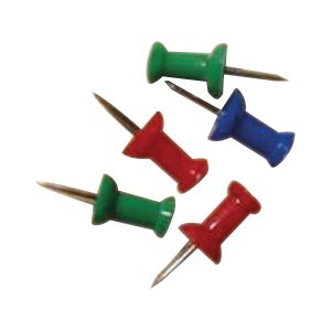 OB PUSH PINS ASSORTED COLOURS