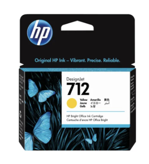 HP 712 DesignJet Ink Cartridge Yellow
