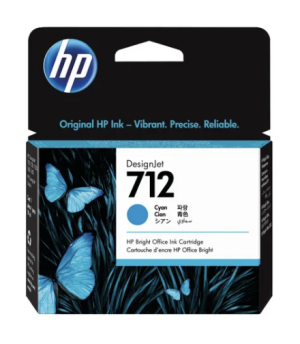 HP 712 DesignJet Ink Cartridge Cyan
