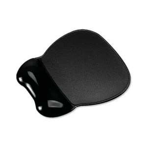 5 Star Mouse Mat Pad with Wrist Rest Easy Clean Soft Gel Black 4039916